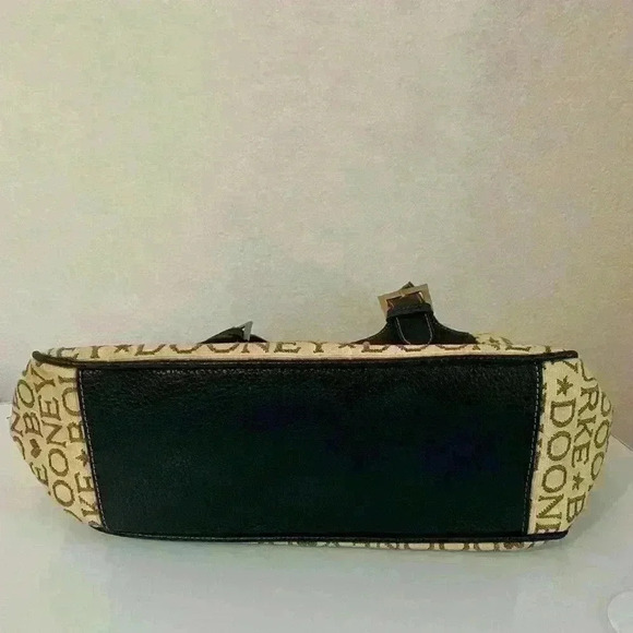 Dooney & Bourke Vintage Signature Canvas Print Small Soft Satchel Shoulder Bag - Picture 5 of 16